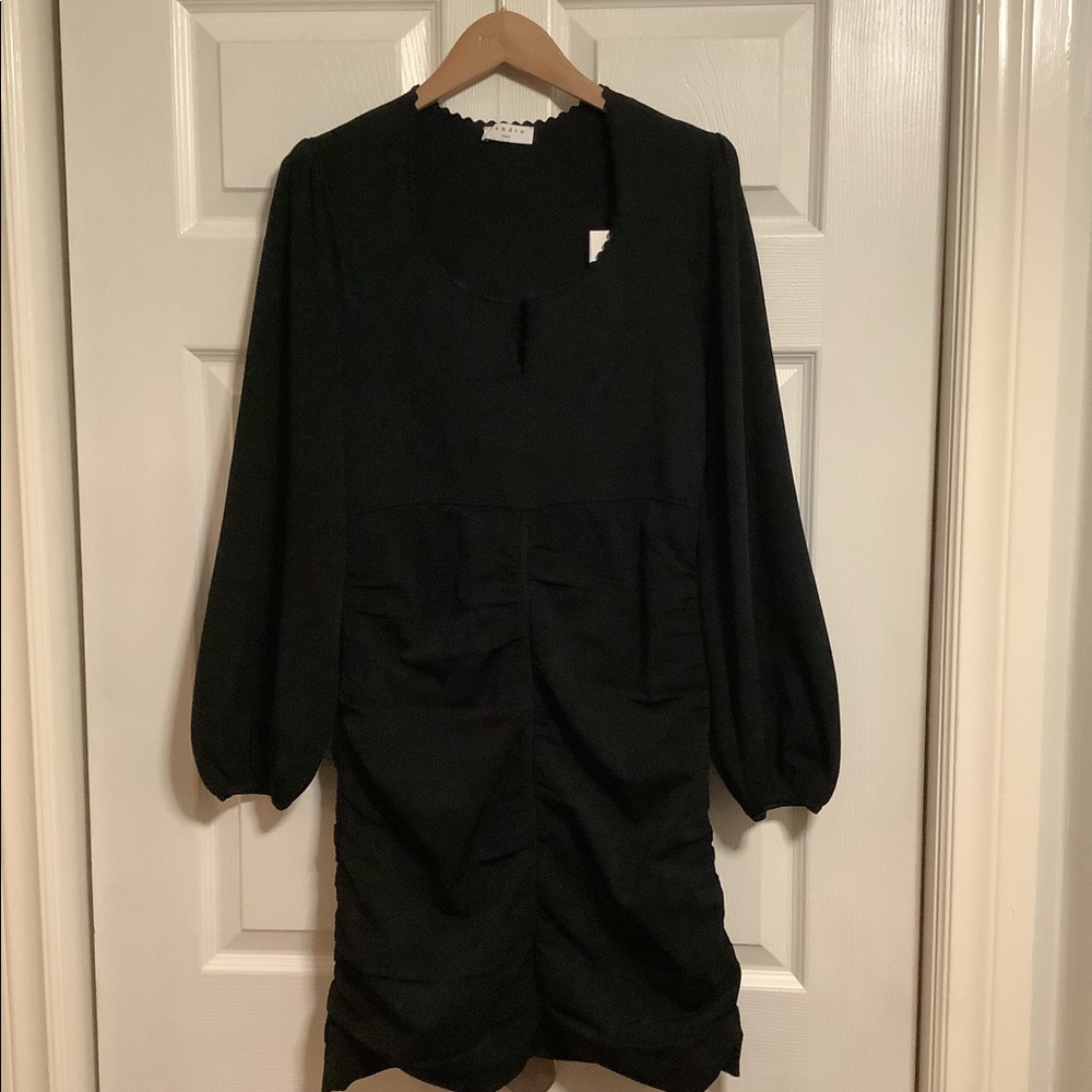 SANDRO Ruched Mini Dress - Picture 4 of 5